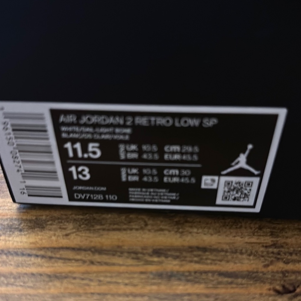 Jordan 2 Retro Low SP Sz. 11.5 - Picture 2 of 8